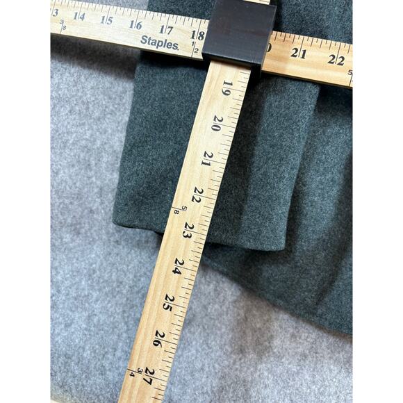 Vintage 80s Swiss Army Military Jacket Mens 46 Gray Wool Utility Outdoor WWII - Picture 6 of 8